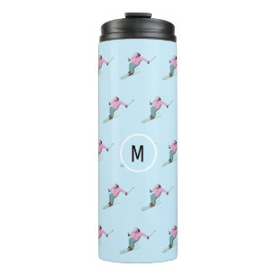 Monogram Skiing Thermosbecher