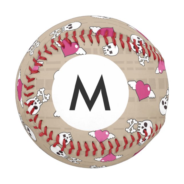 Monogram Skulls Baseball (Vorderseite Links)