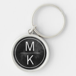 Monogram Smokey Black Marble GL Splitter Schlüsselanhänger