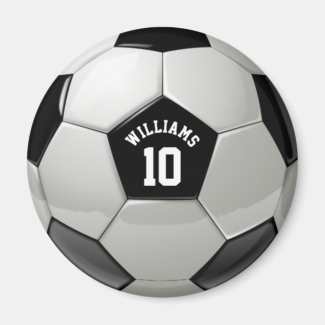 Monogram Soccer Ball Association Football Sports Magnet (Vorne)