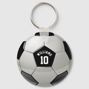 Monogram Soccer Ball Association Football Sports Schlüsselanhänger