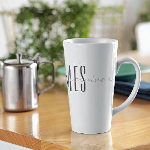 Monogram Soft Grays ist ein Überlebender von 12oz  Milchtasse