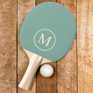 Monogram Solid Aqua Riff Farbe Tischtennis Schläger