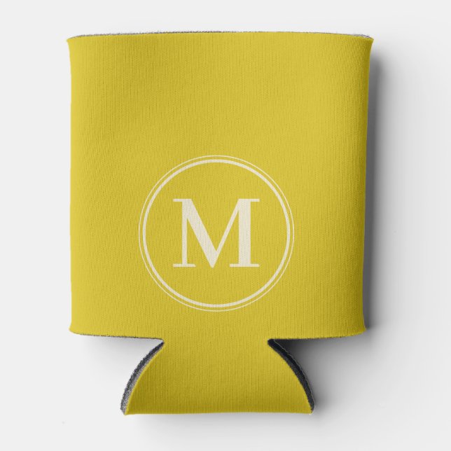 Monogram Solid Dark Lemon Color  Dosenkühler (Vorderseite)