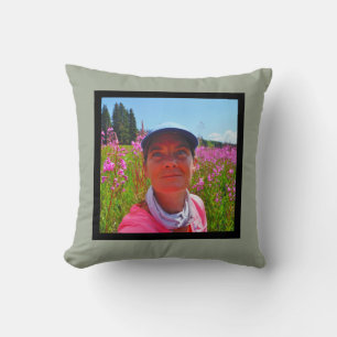 MONOGRAM Solid grau-weiß Intragraf Foto Kissen