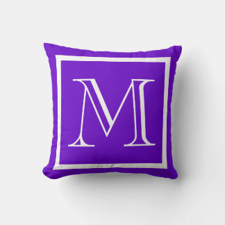 MONOGRAM Solid Lila Bright Traube schlichtes Kisse Kissen
