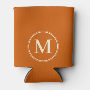 Monogram Solid Mitte des Jahrhunderts Kürbisfarbe Dosenkühler