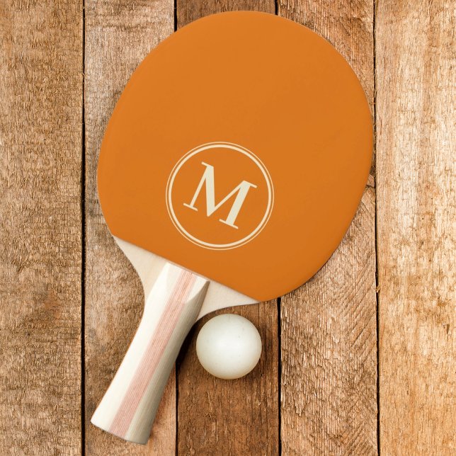Monogram Solid Warm Citrus Farbe Tischtennis Schläger (Von Creator hochgeladen)