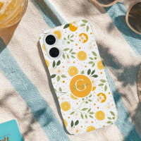 Monogram Sommer-Limonen-Muster iPhone-Hülle