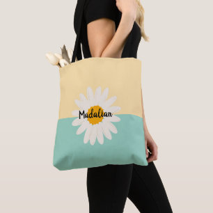 Monogram Sonnenblume niedlicher Farbblock Blau Bei