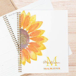 Monogram-Sonnenblume Planer