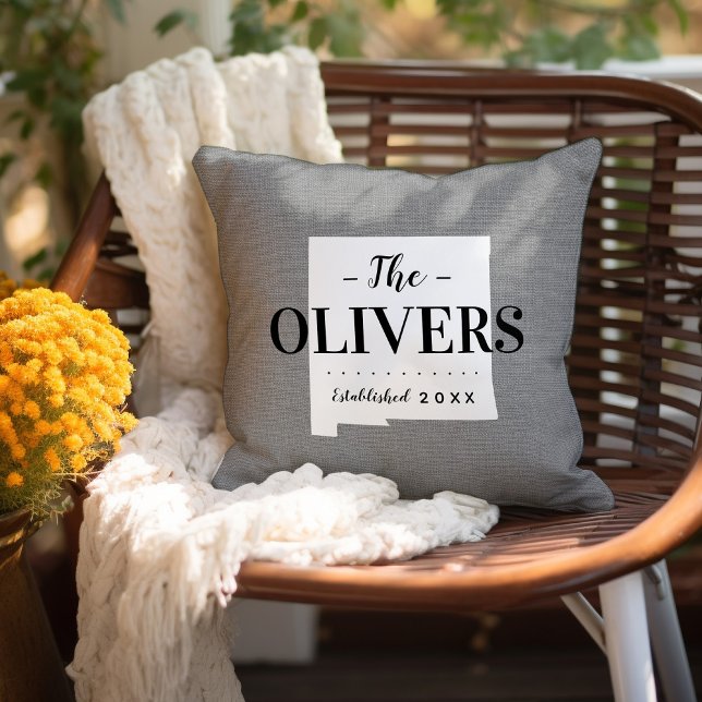 Monogram-Staat-Kopfkissen der New Mexico-Familie Kissen (Von Creator hochgeladen)