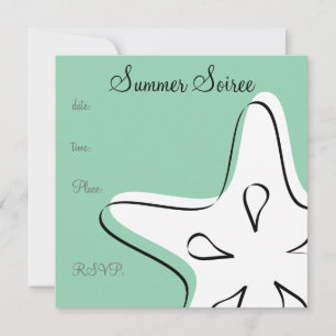 Monogram Starfish Einladung