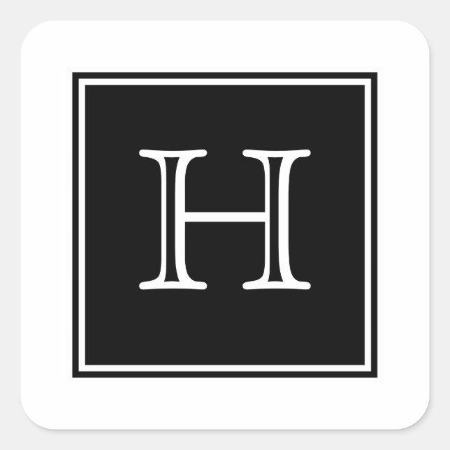 Monogram Stickers (Vorderseite)