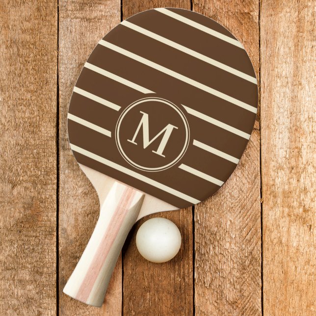 Monogram Strip Deep Forest Brown Farbe Tischtennis Schläger (Von Creator hochgeladen)