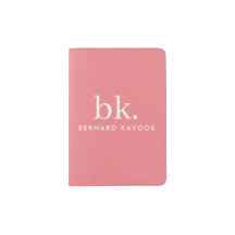Monogram Stylish Moderne Minimalistische Passhülle