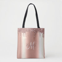 Monogram Stylist Rose Gold Gitter Tropfens Metal