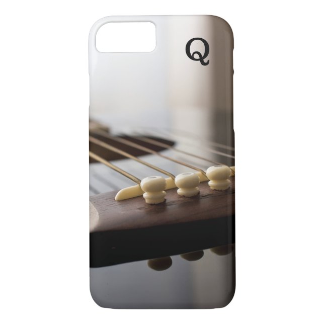 Monogram Stylized Gitarrenfotografie Case-Mate iPhone Hülle (Rückseite)