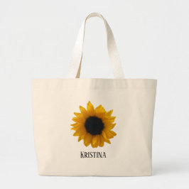 MONOGRAM SUNFLOWER tote Jumbo Stoffbeutel