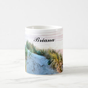 Monogram Sunset on Florence Oregon Dunes Kaffeetasse