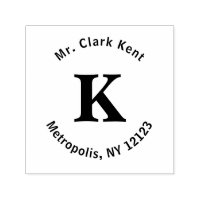 Monogram Super Person mit Adresse