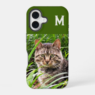 Monogram-Tabby-Katze-Foto-Handyhülle iPhone 16 Hülle