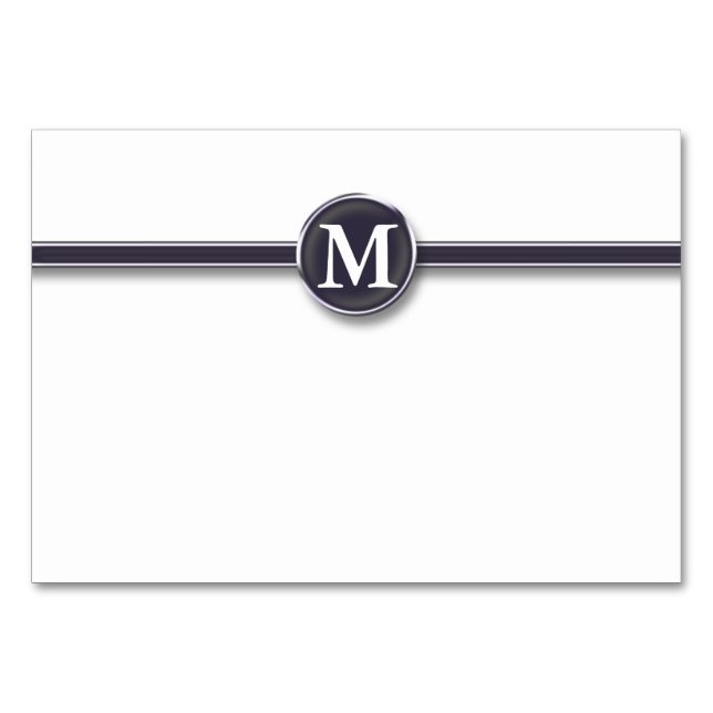 Monogram Table Starter Tischnummer (Vorderseite)