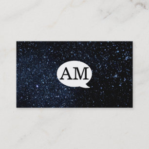 Monogram-Talk-Blase/Nachtblase Visitenkarte