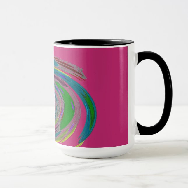Monogram-Tasse für den rosa Wirbelwind Tasse (Rechts)