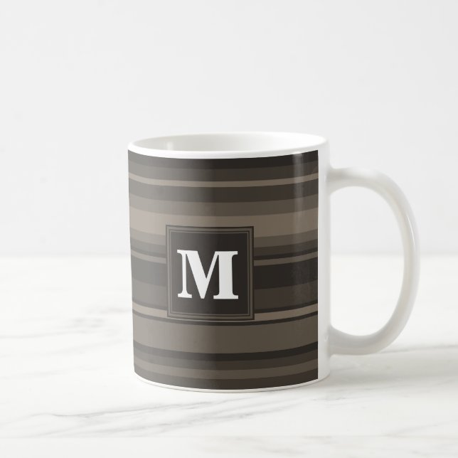 Monogram Taupe Kaffeetasse (Rechts)