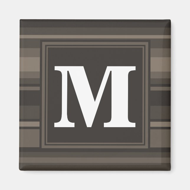Monogram Taupe Magnet (Vorne)