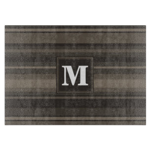 Monogram Taupe Schneidebrett
