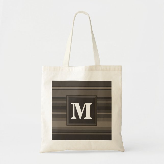 Monogram Taupe Tragetasche (Vorne)