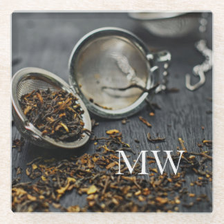 Monogram Tea Glasuntersetzer