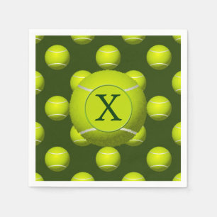 Monogram Tennis Balls Sportmuster Serviette