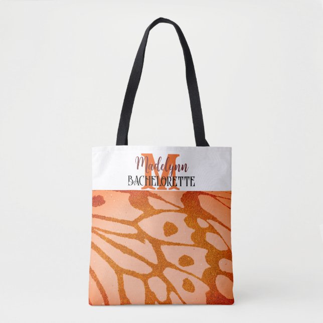 Monogram Terracotta Butterfly Wing Bridesmaid (Vorderseite)