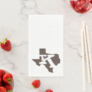 Monogram Texas Floral Guest Handtücher Serviette