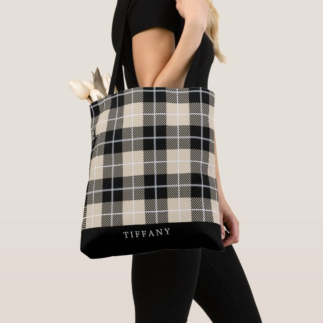 Monogram Thompson Kamel-Tartan-Karo-Muster (Von Nahem)