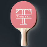 Monogram Tischtennis Schläger<br><div class="desc">This design may be personalized in the area provided by changing the photo and/or text. Or it can be customized by clicking Personalize this Template and then choosing the click to customize further option and delete or change the color of the background, add text, change the text color or style,...</div>