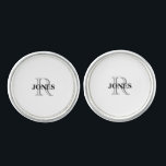 Monogram Trauzeuge Custom Pair of Cufflinks Manschetten Knöpfe<br><div class="desc">Monogram Trauzeuge Custom Cufflinks.</div>