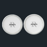 Monogram Trauzeuge Custom Pair of Cufflinks Manschetten Knöpfe<br><div class="desc">Monogram Trauzeuge Custom Cufflinks.</div>