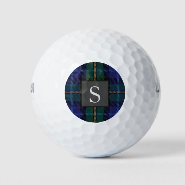Monogram Trauzeuge Trauzeuge BlueGreen Smith Tarta Golfball (Vorderseite)