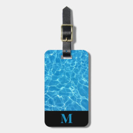 Monogram Travel Blue Pool Water Gepäckanhänger
