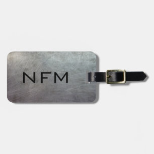 Monogram Travel Imitats Scratched Metal Gepäckanhänger