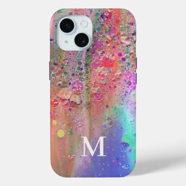 Monogram Trendy Acrylic Abstrakt Case-Mate iPhone Hülle (Rückseite)