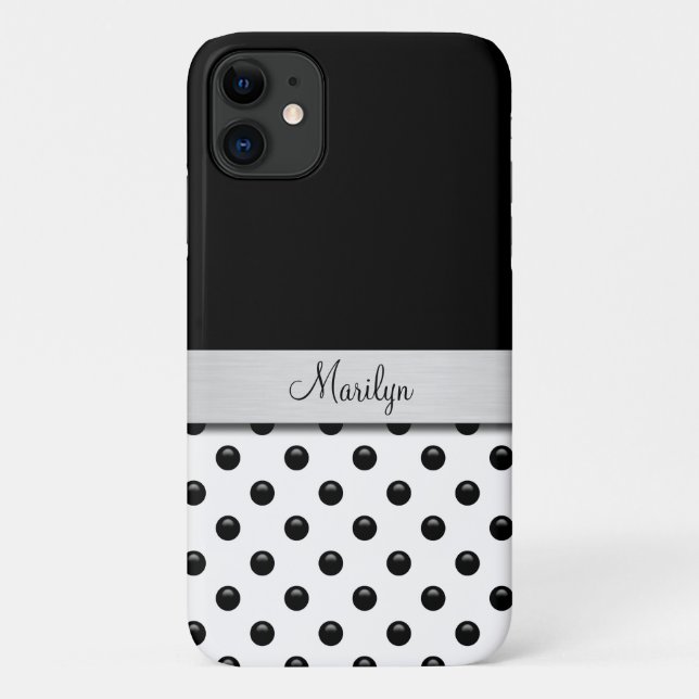 Monogram Trendy Modern Design Case-Mate iPhone Hülle (Rückseite)