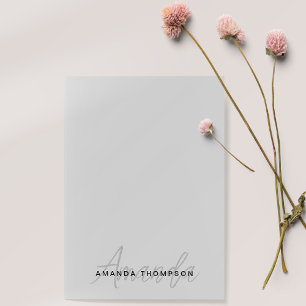 Monogram-Trendy modern Personalisiert mit Namen Post-it Klebezettel