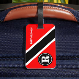 Monogram Triinidad und Tobago Flag Gepäckanhänger