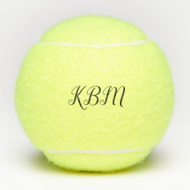 Monogram Triple Initialskript Tennisbälle