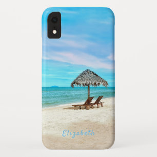 Monogram Tropical Sand Beach Scene Case-Mate iPhone Hülle